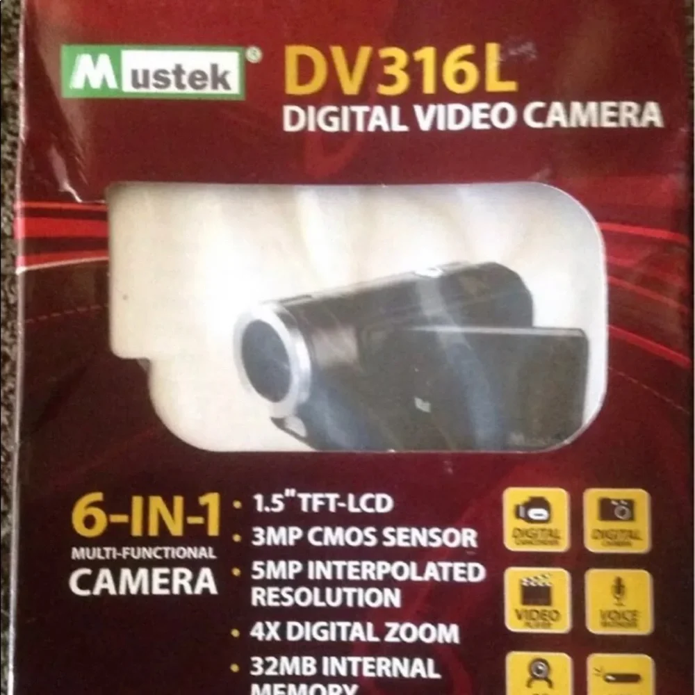 Mustek DV316L Digital Video Camera 6-in-1 Multifunctional Camera